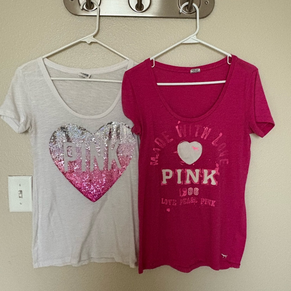 VS PINK Tee size S /set of 2